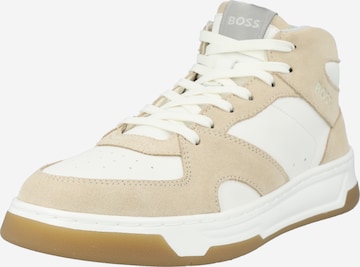 BOSS Black High-top trainers 'Baltimore' in Beige: front