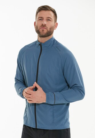 ENDURANCE Regular fit Athletic Jacket 'Lessend' in Blue: front