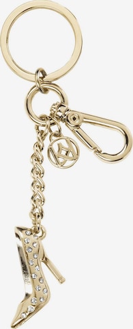 Kazar Key Ring in Gold: front