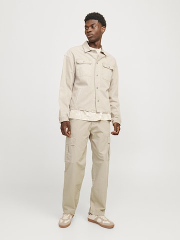 JACK & JONES Regular Cargo Pants in Beige