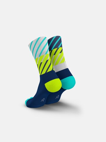 INCYLENCE Athletic Socks 'DIAGONALS' in Blue