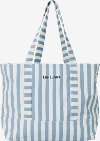 Cabas 'SOLEAA' Les Lunes en bleu : devant