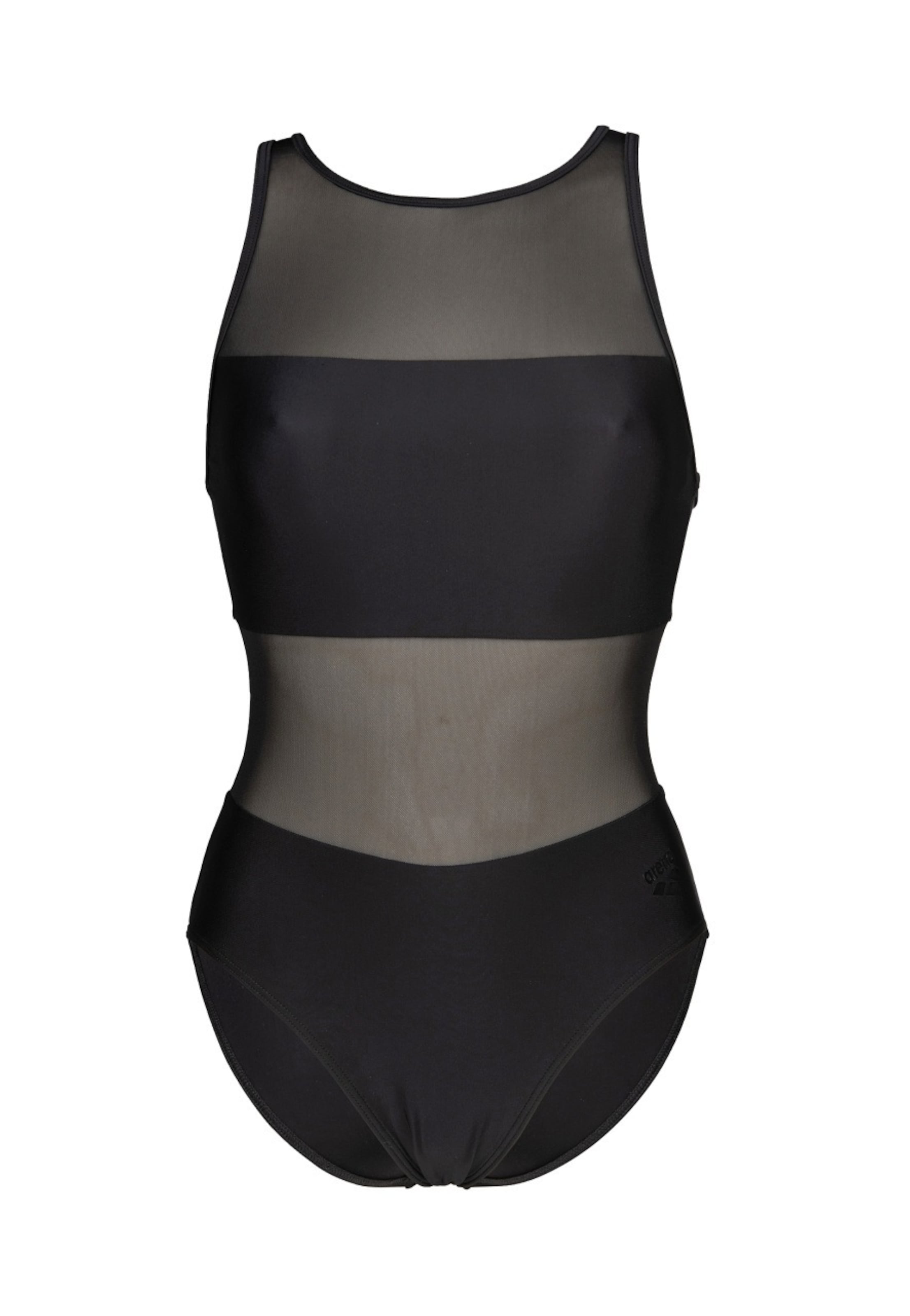 ARENA Bralette Swimsuit 'MESH PANEL VENT BACK' in Black: front
