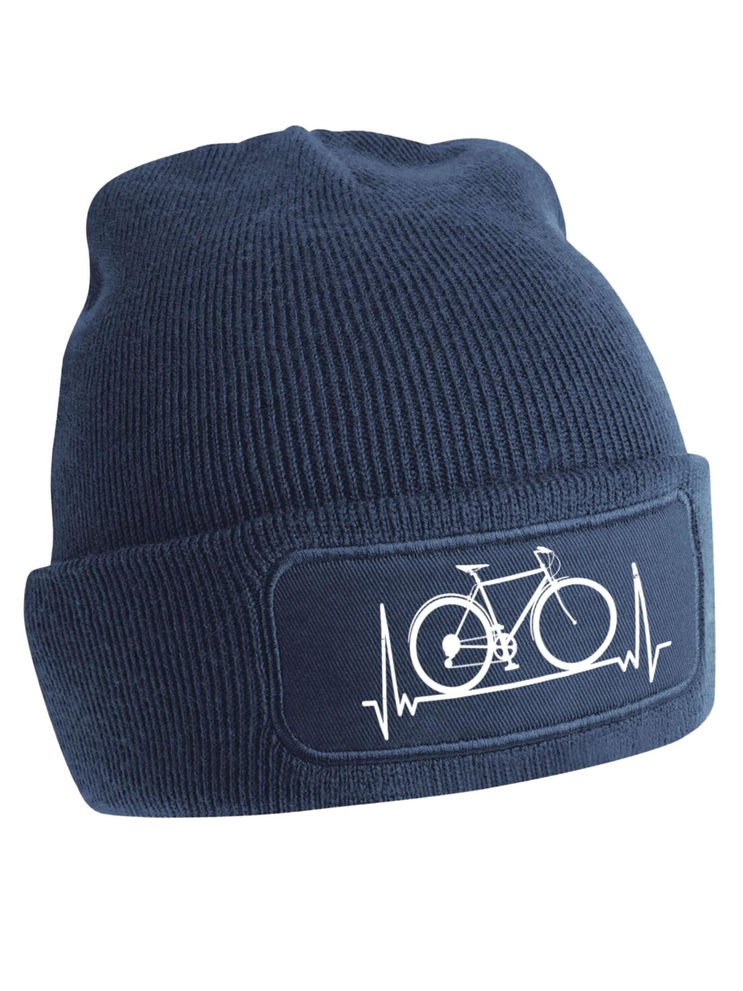 Youth Designz Mütze 'Heartbeat Fahrrad'‌‌‌‌‌‌‌ in Blau