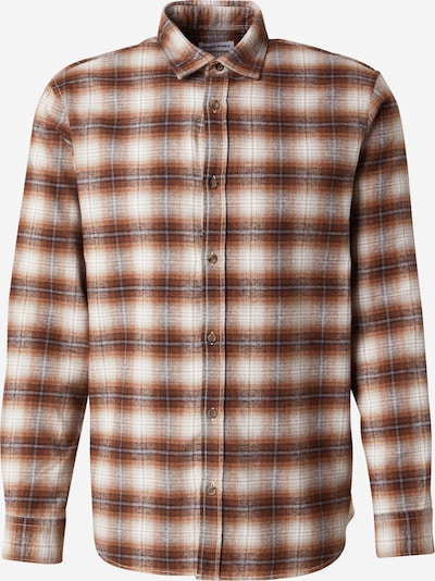 JACK & JONES Paita 'JJJOSHUA' värissä kerma / ruosteenruskea / tummanruskea, Tuotenäkymä