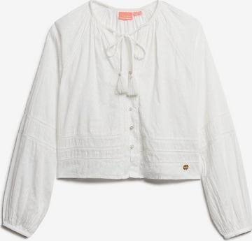 Superdry Blouse in Wit: voorkant