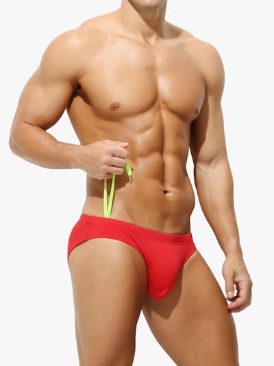 BIMONI Bathing trunks 'Swim Bikini Badeslip' in S in Red, Item view