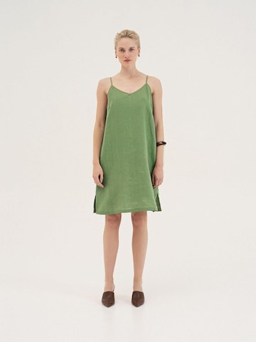 AmourLinen Dress 'Zoe' in Green