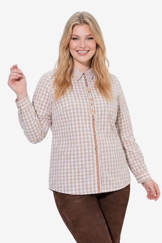 Ulla Popken Traditional blouse in Beige: front