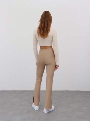 EDITED Flared Hose 'Zihna' in Beige