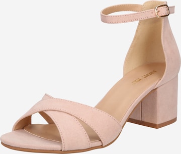 ABOUT YOU Sandals 'Dina' in Pink: front