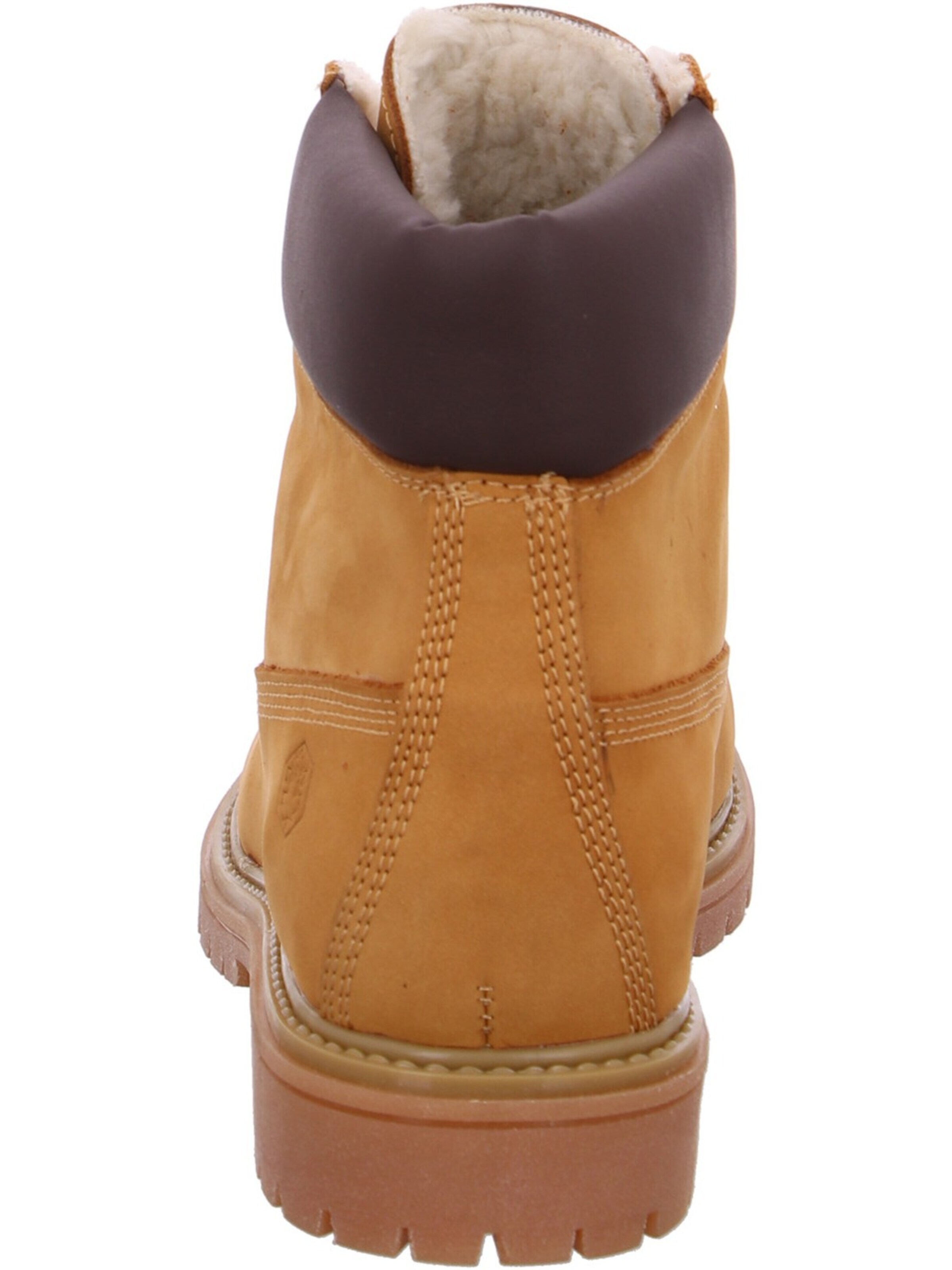 Lumberjack Lace-Up Boots in Yellow