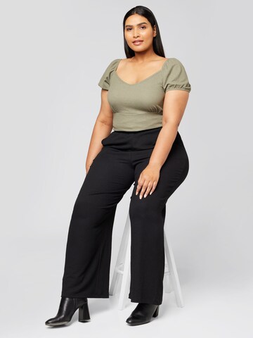 Guido Maria Kretschmer Curvy Shirt 'Georgia' in Green