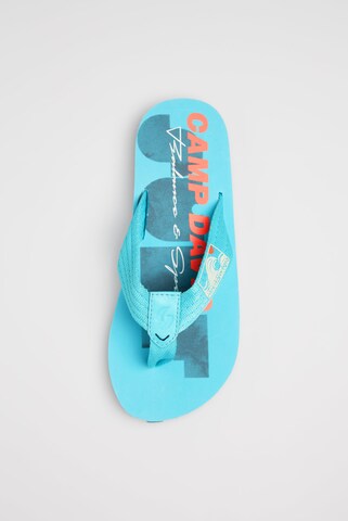 CAMP DAVID T-Bar Sandals in Blue