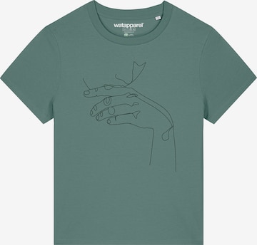 Watapparel T-Shirt ' Don't Hurt Yourself ' in Grün: Vorderseite