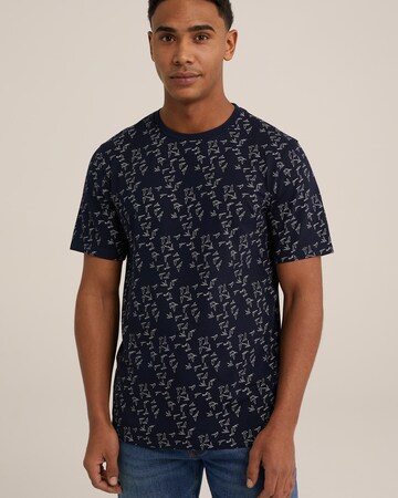 WE Fashion Shirt in Blauw: voorkant