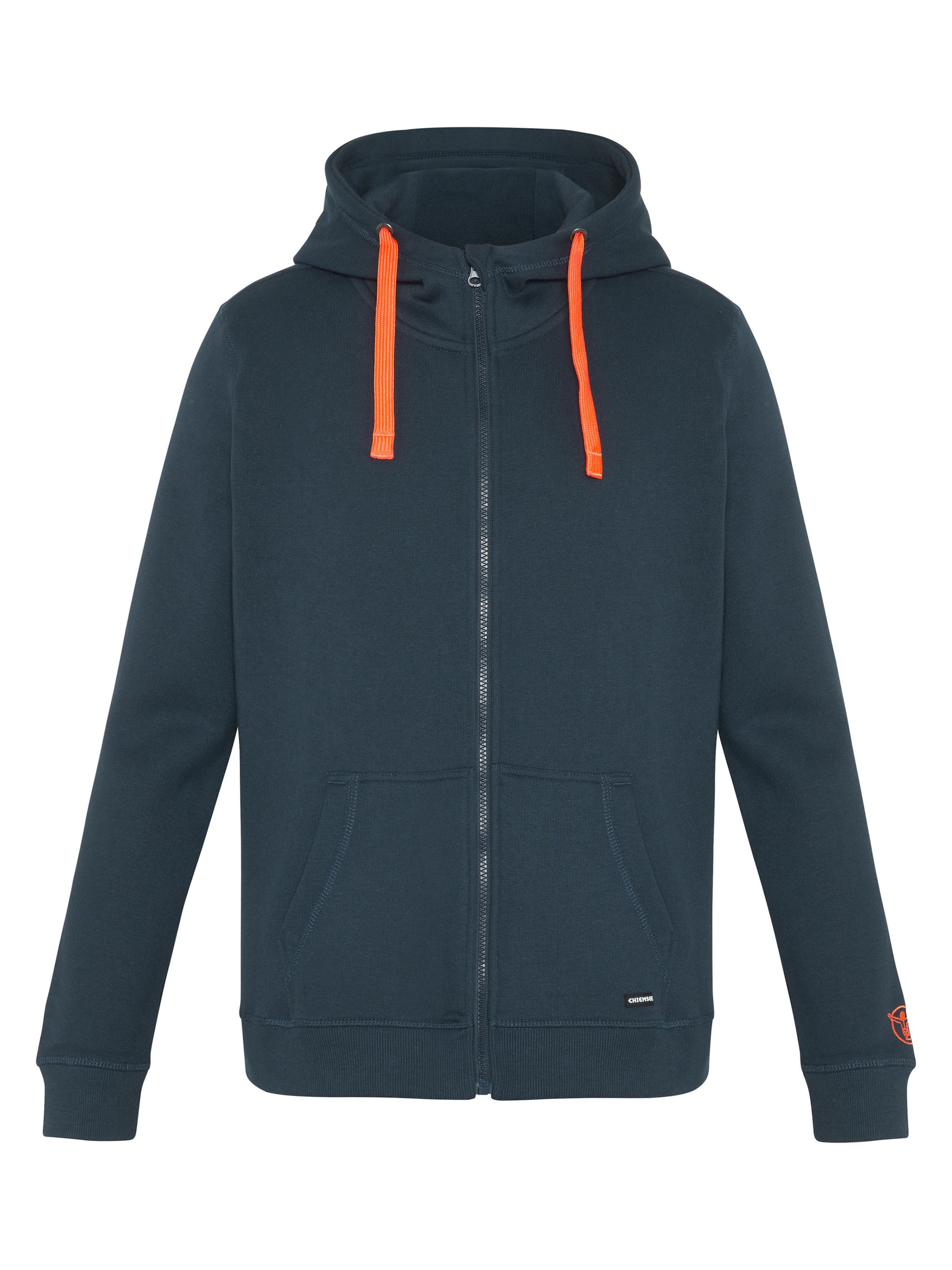 CHIEMSEE Zip-Up Hoodie in Blue: front