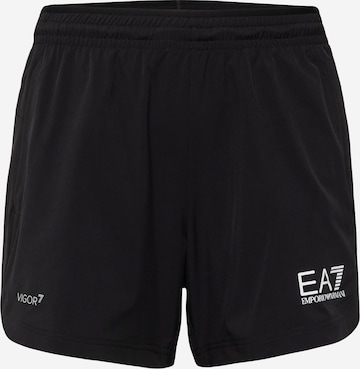 EA7 Emporio Armani Regular Спортен панталон в черно: отпред