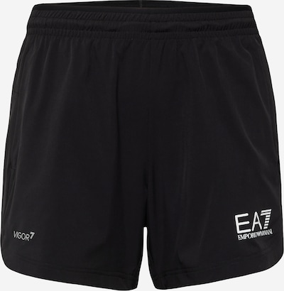 EA7 Emporio Armani Pantalon de sport en noir / blanc, Vue avec produit