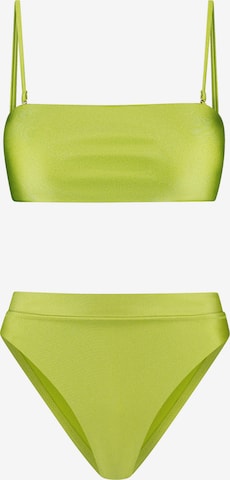 ShiwiBandeau Bikini 'Lola' - zelena boja: prednji dio