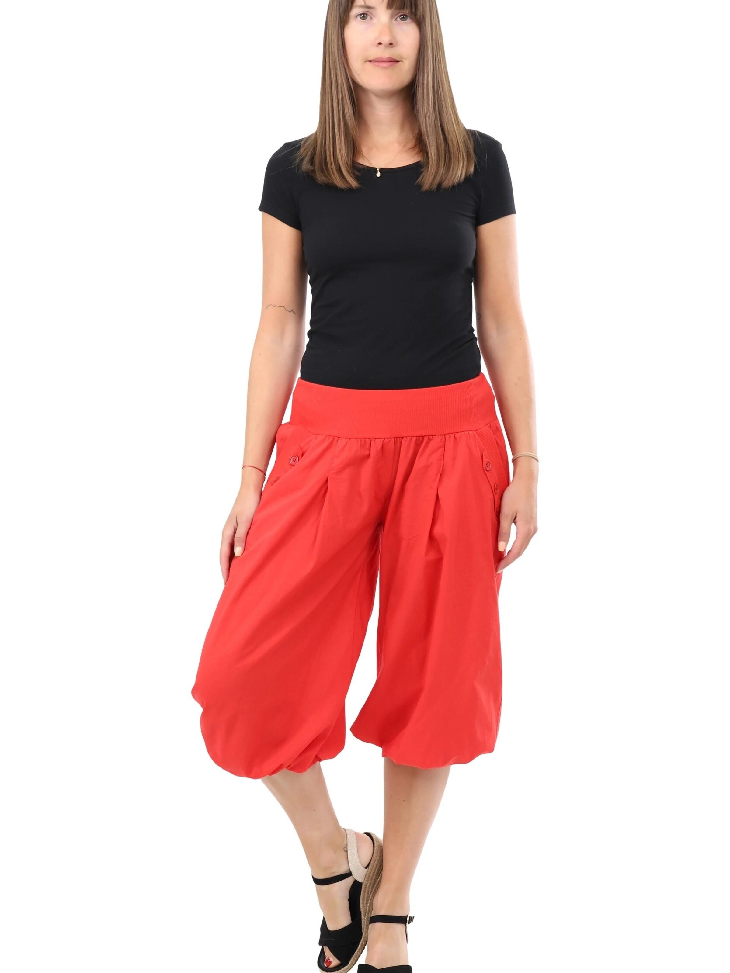 malito more than fashion Loose fit Harem Pants in Red