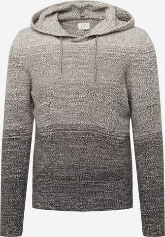 Pull-over QS en gris : devant