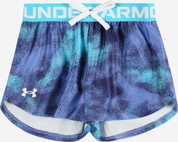 UNDER ARMOUR - Regular Calças de desporto 'Play Up' em azul: frente