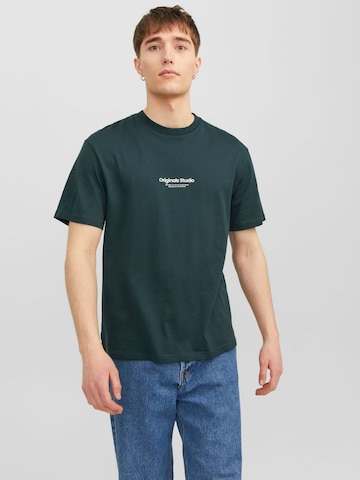 žalia JACK & JONES Marškinėliai 'Vesterbro': priekis