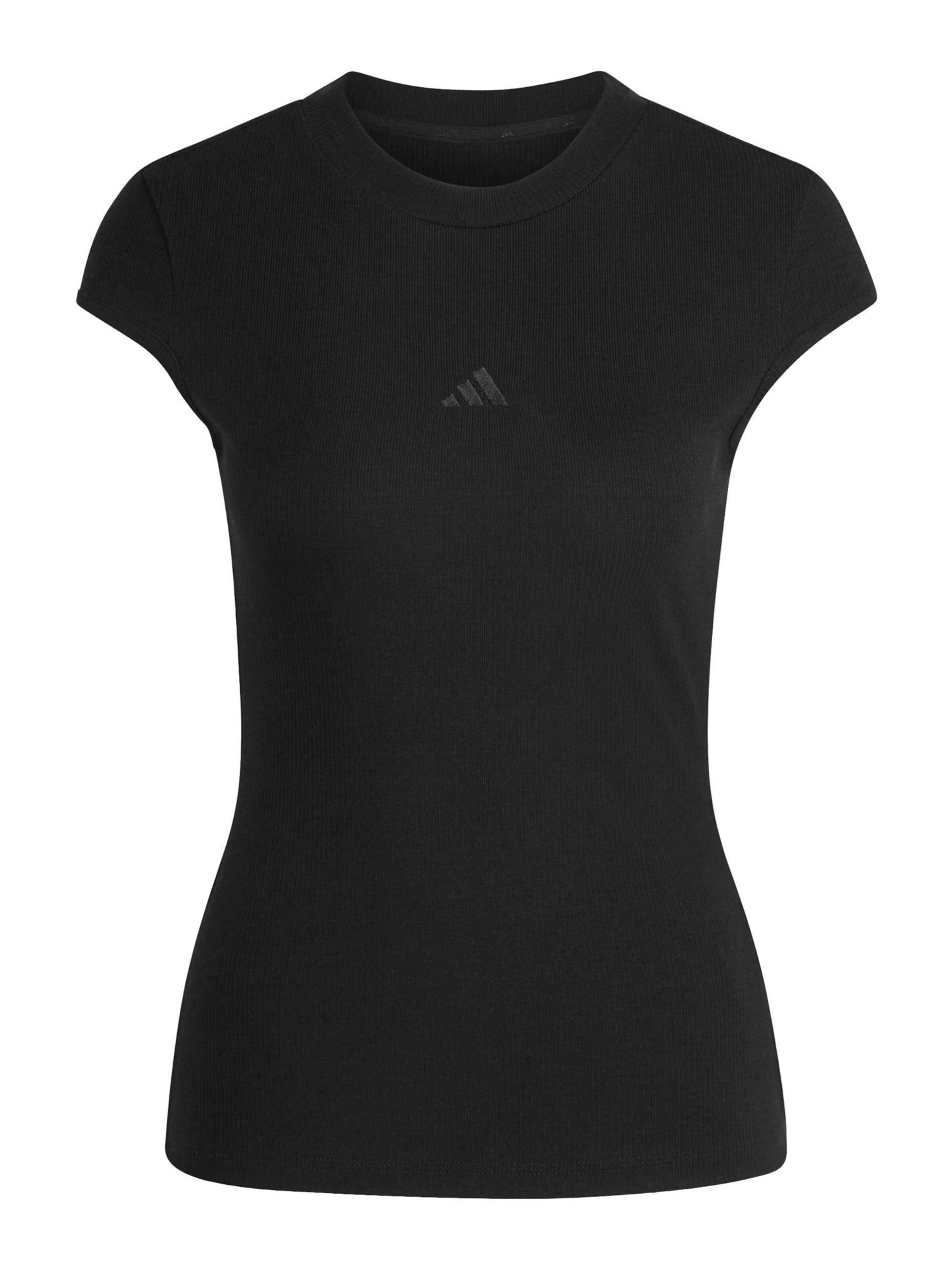 ADIDAS SPORTSWEAR Λειτουργικό μπλουζάκι σε μαύρο: μπροστά