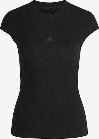 ADIDAS SPORTSWEAR Toiminnallinen paita värissä musta: etupuoli