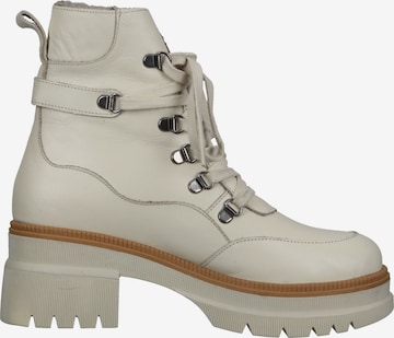 ILC Lace-Up Ankle Boots in Beige