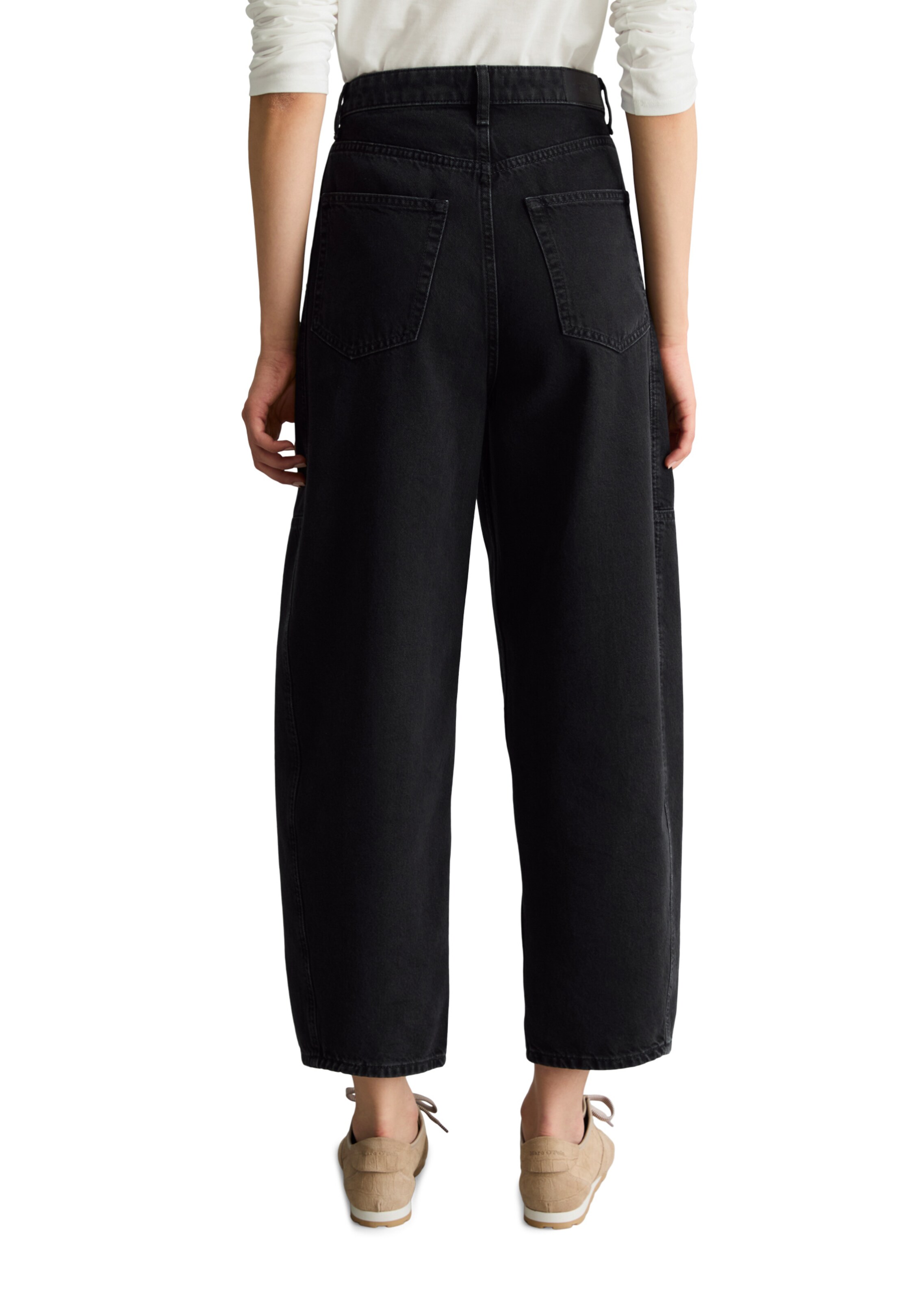 Marc O'Polo DENIM Barrel Jeans 'Enni' in Black