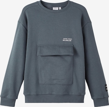 NAME IT Sweatshirt 'Nanan' i blå: forside