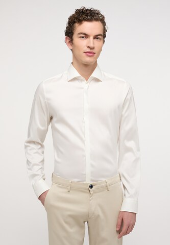 ETERNA Slim Fit Hemd in Beige: Vorderseite