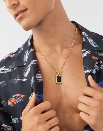 Philipp Plein Ketting 'PLEIN TAG' in Goud