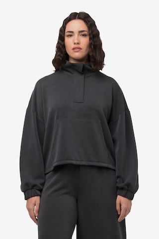 Ulla Popken Sweatshirt in Grijs: voorkant