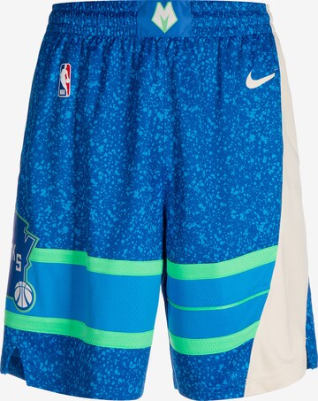 NIKE Loose fit Workout Pants in Blue: front