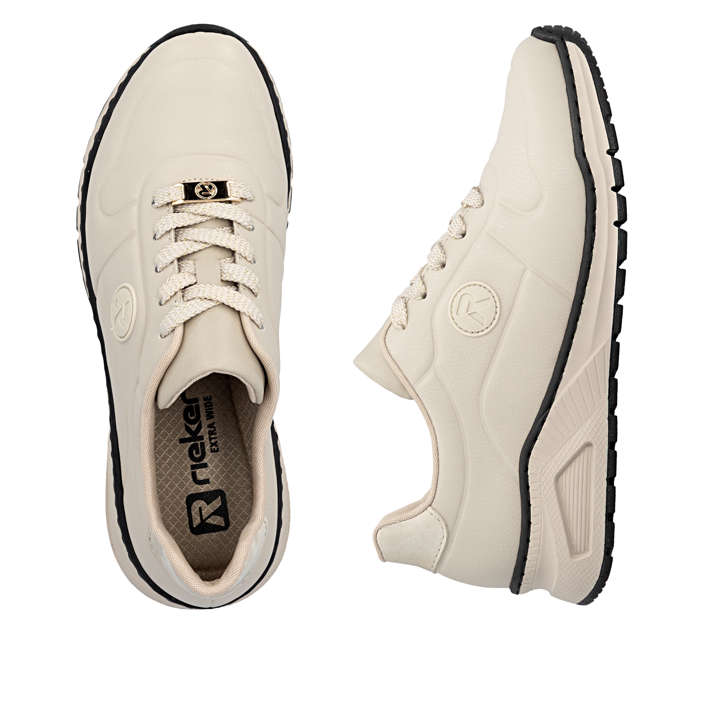 Baskets basses Rieker en beige