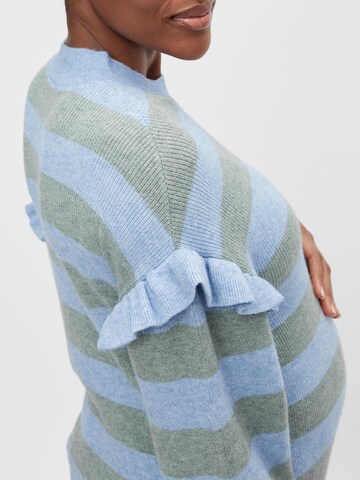 MAMALICIOUS Sweater 'Jasja' in Blue