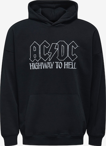 juoda Only & Sons Megztinis be užsegimo 'ONSACDC': priekis