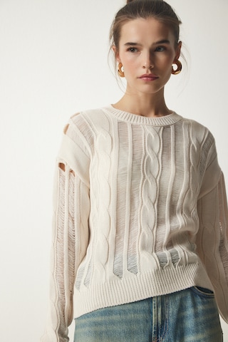 Happiness İstanbul Trui in Beige