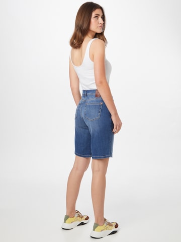 PULZ Jeans Slimfit Shorts 'EMMA' in Blau