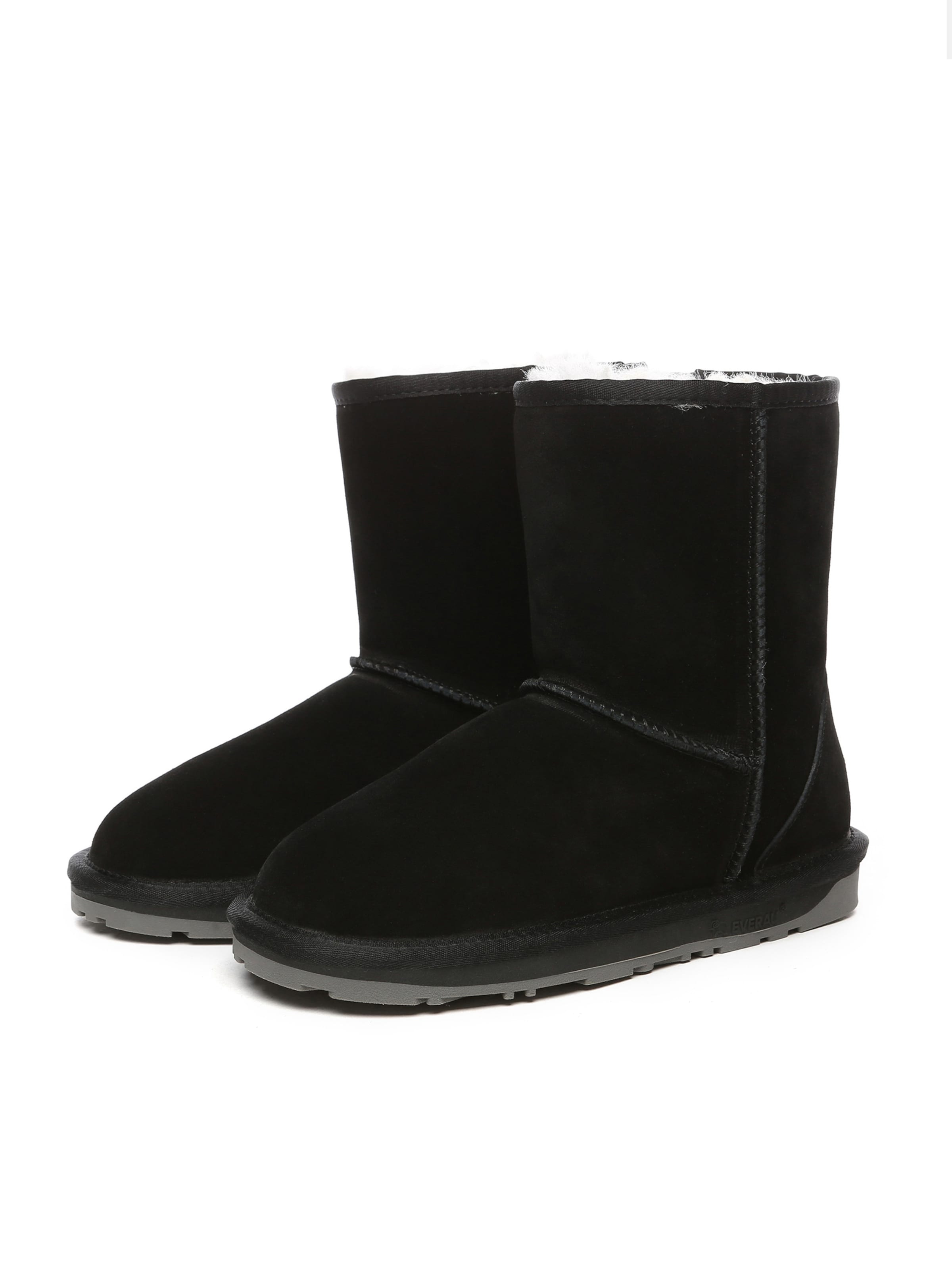 Everau Škornji | črna barva: sprednja stran