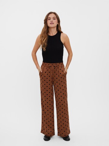 VERO MODA Wide leg Broek 'Essi' in Bruin