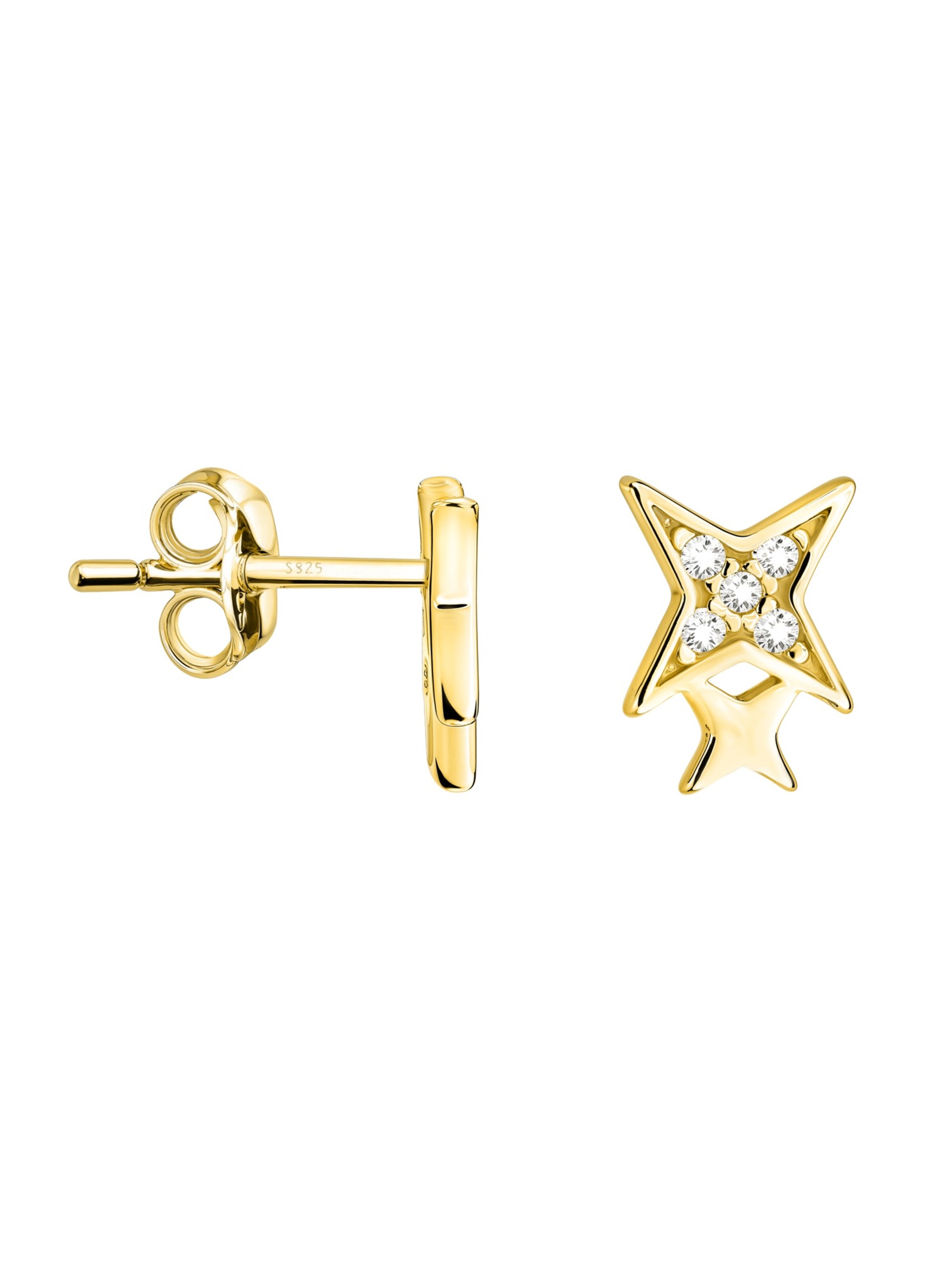 Sofia Milani Ohrringe 'Star'‌‌ in One Size in gold, Produktansicht