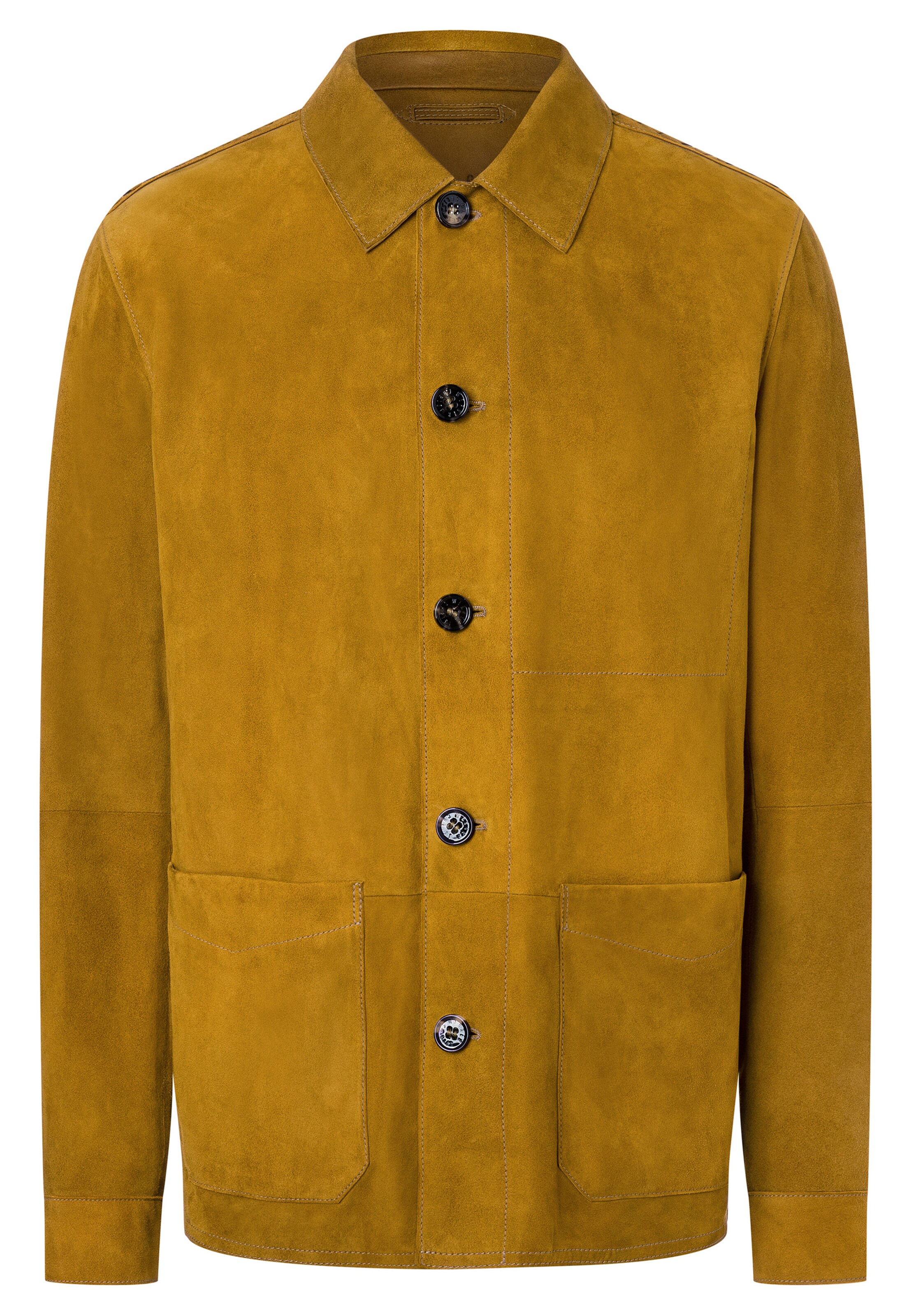 Werner Christ Hemdjacke in Braun: Vorderseite