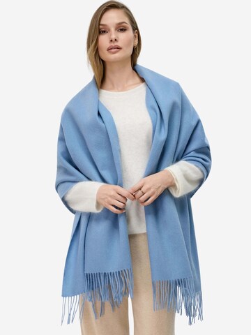 BELLEMERE NEW YORK Scarf 'Plain Wool Scarf and Shawl' in Blue