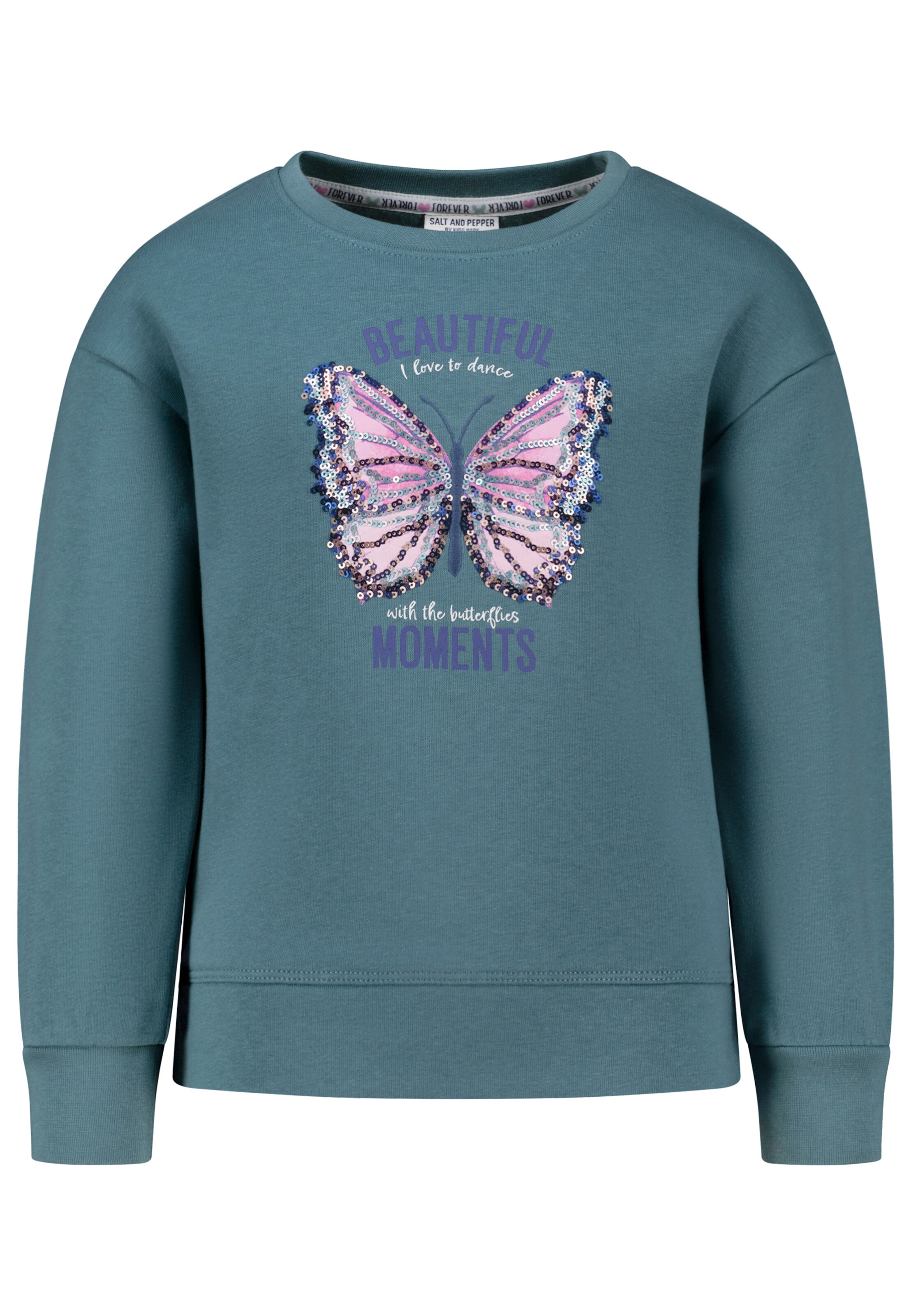 SALT AND PEPPER Sweatshirt 'Beautiful Moments' in Grün: Vorderseite