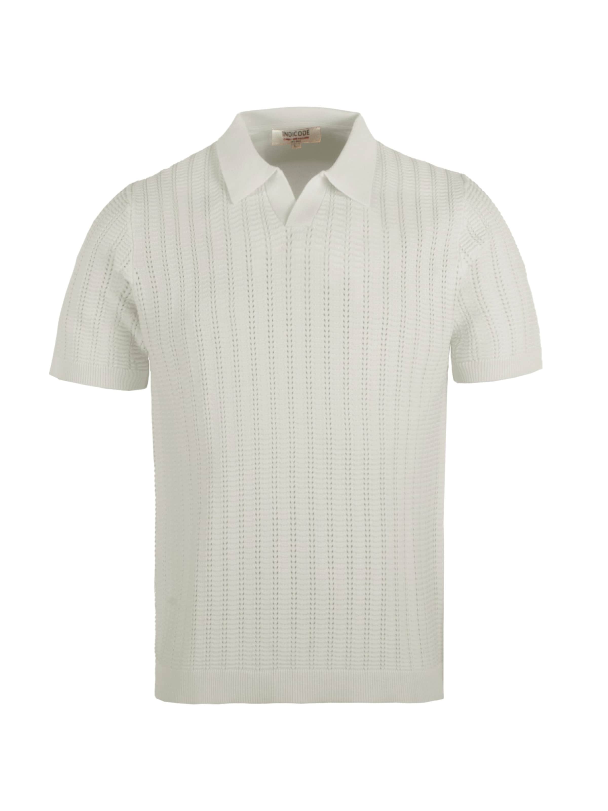 T-Shirt 'Cyto' INDICODE en blanc : devant