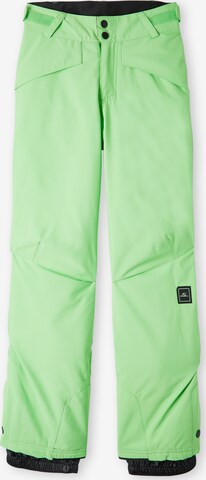 Regular Pantaloni sport de la O'NEILL pe verde: față